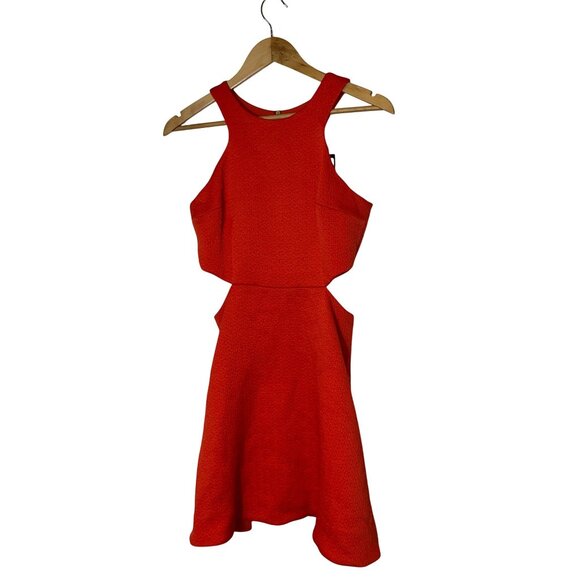 NWT Club Monaco Taika Dress Robe in Red Chilli pepper Women size 2 - Picture 4 of 11